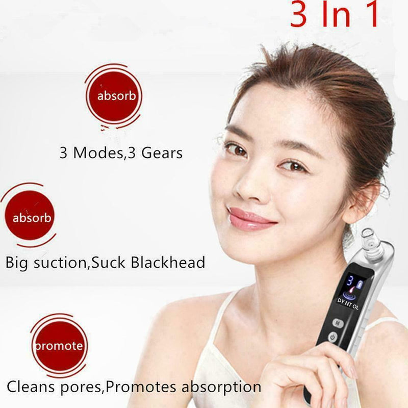 Electric Acne Blackhead Vacuum Cleaner Skin Care Tool Deep Clean Face Pores X5R9