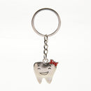 1Pair Tooth Couple Metal Keychain Keyring Gift For Lover Children Friend   Cy