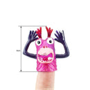 5pcs Novelty Plastic Cartoon Monsters Finger Puppet Toys Storytelling Props