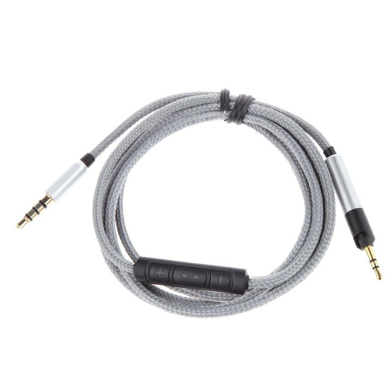 1.2M Audio Cable Remote & Mic For Audio Technica ATH-M50x ATH-M40x Headphone