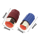 Retrofit 7/16 to 3/8 Conversion Adapter R12 to R134a High/Low AC Fitting