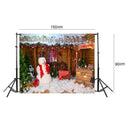 Christmas Background Cloth Snowman Home Decor Photo Studio Fabric (Y-2026) A