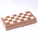 Wooden Folding 30x30 Chess Set Puzzle Board Game