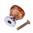 6Pcs Mini Amber Acrylic Knob Cabinet Drawer Dresser Jewelry box Handle Pull