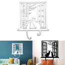 Metal Window Cat Cutting Dies DIY Decoration Home Scrapbooking Craft Paper Ar JR