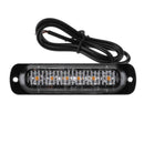 4X Amber 6LED Car Truck Emergency Beacon Warning Hazard Flash Strobe Light Bar A