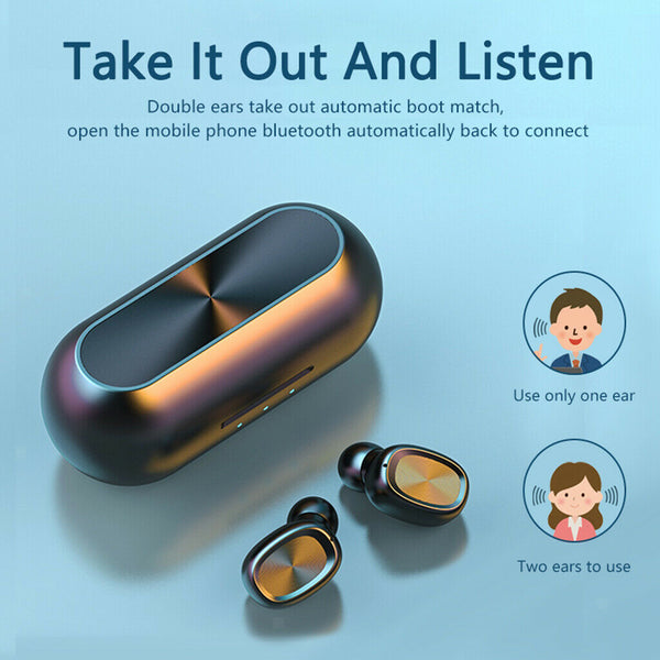 B5 TWS Wireless Headphones, Bluetooth 5.0 Fitness Sport Earphone w/ LED Display