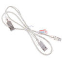 Dual USB 2.0 A Male to Mini USB B 5 Pin Male Data Cable For 2.5 HDD Hard Dr r Bj