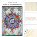 DIY Mandala Special Shaped Diamond Painting 50 Pages A5 Sketchbook Notebook