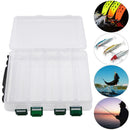 Double Sided 5+5 Compartments High Strength Transparent Plastic Fishing Box A