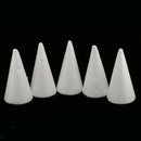 10pcs Cone Shape Styrofoam Foam Craft for DIY Handmade Party Home Decoration