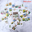 46Pcs Tulip Stationery Stickers Pack Posted Planner Scrapbooking Memo Stick BX