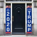 2020 U.S. Presidential Campaign Gate Couplets General Election Trump Hangs Flag
