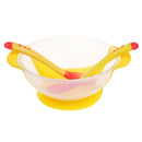 6xNon Spill Baby Suction Bowl Tableware Set Temperature Color Changing Spoon