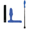 2pcs Fishing Rod Covers Pole Glove Protector+Tie Wrapping Band Belt (Blue)