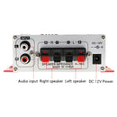 Hi-Fi Bass Tuning 12V Mini Auto Car Stereo Amplifier 2 Channel Audio SubwoofeJ&M