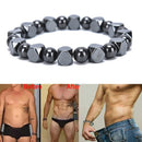 Magnetic Hematite Black Beads Stretch Health Care Bracelet Men Bangles Jewe BX