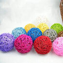 Rattan Colorful Pet Bird Claw Toys Parrot Ball Harness Parakeet Budgie Cage 3C