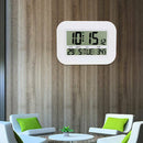 Digital Wall Clock Battery Operated Simple Large LCD Alarm Clock Temperatur E7V4