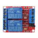 12V 2-Channel Relay Module Optocoupler H/L Level Triger Boards Arduino Raspber