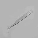 2Pcs Stainless Steel False Eyelash Extension Curved Straight Tweezers Kit KYW
