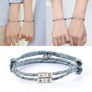Couple Rope Braided Distance Magnetic Friendship Lover Matching Bracelet New