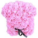 23Cm Foam Bear Of Roses Bear Rose Flower Artificial New Year Gifts For Wome