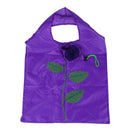 Foldable Purple Rose Shaped Recycling Bag for Shopping I2H6