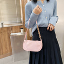 Women Casual Handbag Simple Nylon Daily Female Totes Shoulder Bags (Pink) A