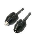 0.3-6.5mm Keyless Drill Chuck Screwdriver Driver Adaptor Hex Shank Drill Bits TO