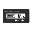 Digital Lead Acid Lithium Battery Capacity Tester Voltmeter White Backlight