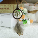 Handcrafted Dream Catcher Feather Tree Keychain Bag Pendant Accessories
