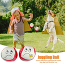 Cartoon Smile Face Juggling Ball PU Leather Bean Bag Kids Interactive Play Toys