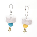 2 X Parrot Mouth Grinding Stone Parakeet Cockatiel Budgie Bird molar Cage ToysME