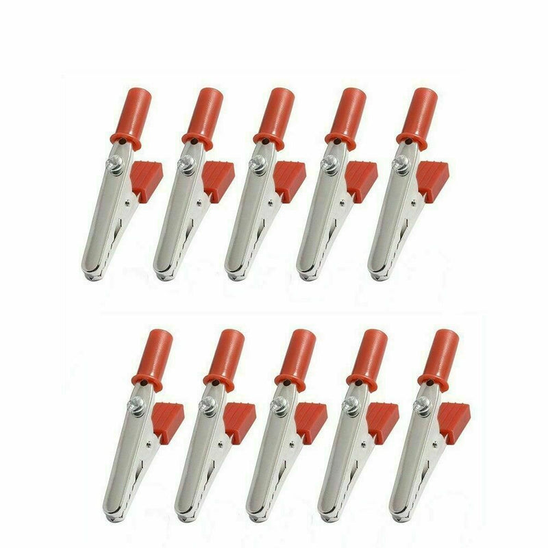 10 pcs Crocodile CLIPS For Test Leads Croc Clip Pro A5R4 C4G0