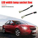 2pcs T10 W5W Socket to KET Male Cable Wire for LED Halogen Clearance Light