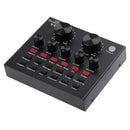V8 Audio USB Headset Microphone Webcast Live Mixing Sound Multiple Card for PC