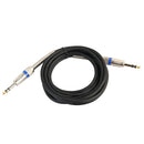 6.35mm Stereo Male to Male TRS Audio Cable Patch Cord for Bass Guitar 10ft