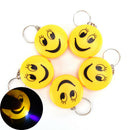 Cartoon Emoji Design Led Keys chain With Sound Flashlight Kid Pig Key Ring LJ