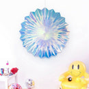 Iridescent Hanging Decorations Round Decorative Folding Fans Rainbow Shine  B3J4