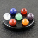 Natural Semi-Precious Stones Seven Stars Array Crystal Display Multicolor