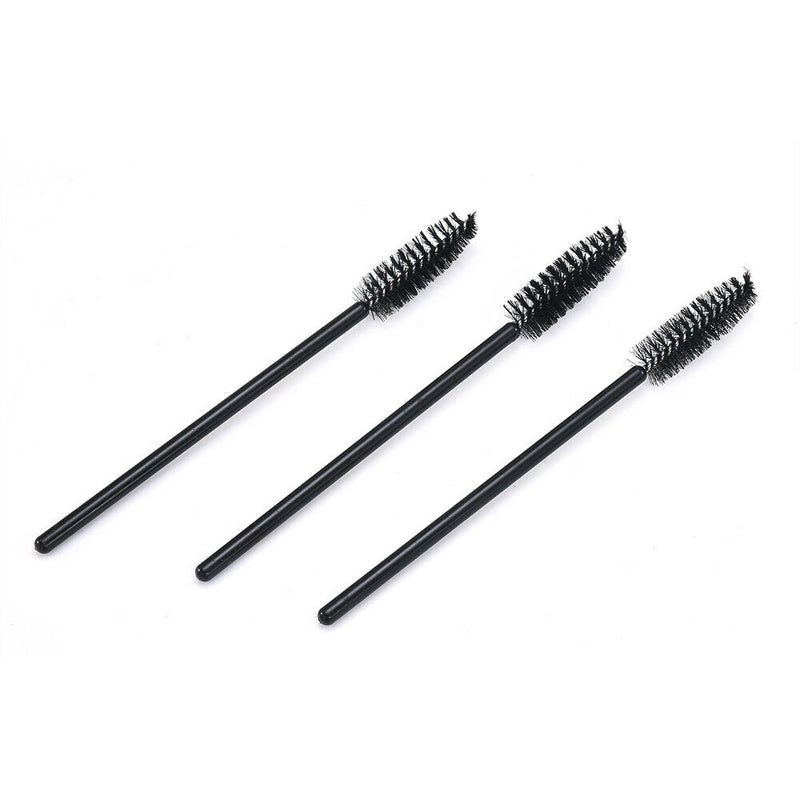50Pcs Makeup Disposable Rotate Eyelash Brow Oblique Design Brush Cosmetic Tools