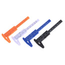 1pc Mini sliding vernier caliper plastic measure ruler gauge double scale  lj