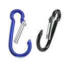 12 X Mini Aluminum Lock Keychain Carabiner Camp Hook Outdoor Hiking Snap 5CM
