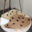 Straw Hat Women'S Hat Woven Straw Hat Female Sun Hat Collapsible Fisherman