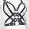 Womens Leather Body Chest Harness Belt Rivet Cage Bra Strap Metal  Party