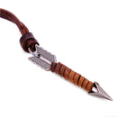 Unique Creative Arrow Pendant Unisex Retro Long Chain Leather Rope Necklace BDME