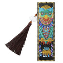 DIY Owl Special Shaped Diamond Painting Leather Bookmark Tassel Book Marks