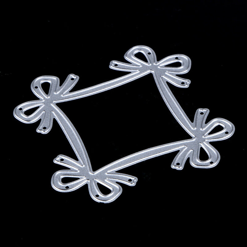 1 Set Bowknot Lace Pattern Emboss Cutting Dies Stencil for Scrapbooking DIY