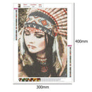 5D DIY Full Drill Diamond Painting Cross Stitch Embroidery Kit (Indian07)